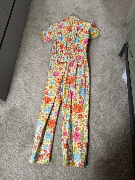 Big Bud Press Floral Short-Sleeve Jumpsuit in Multi-Color - Picture 4 of 4